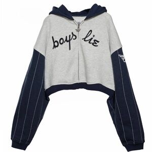 Boys Lie Gray and Navy Hoodie